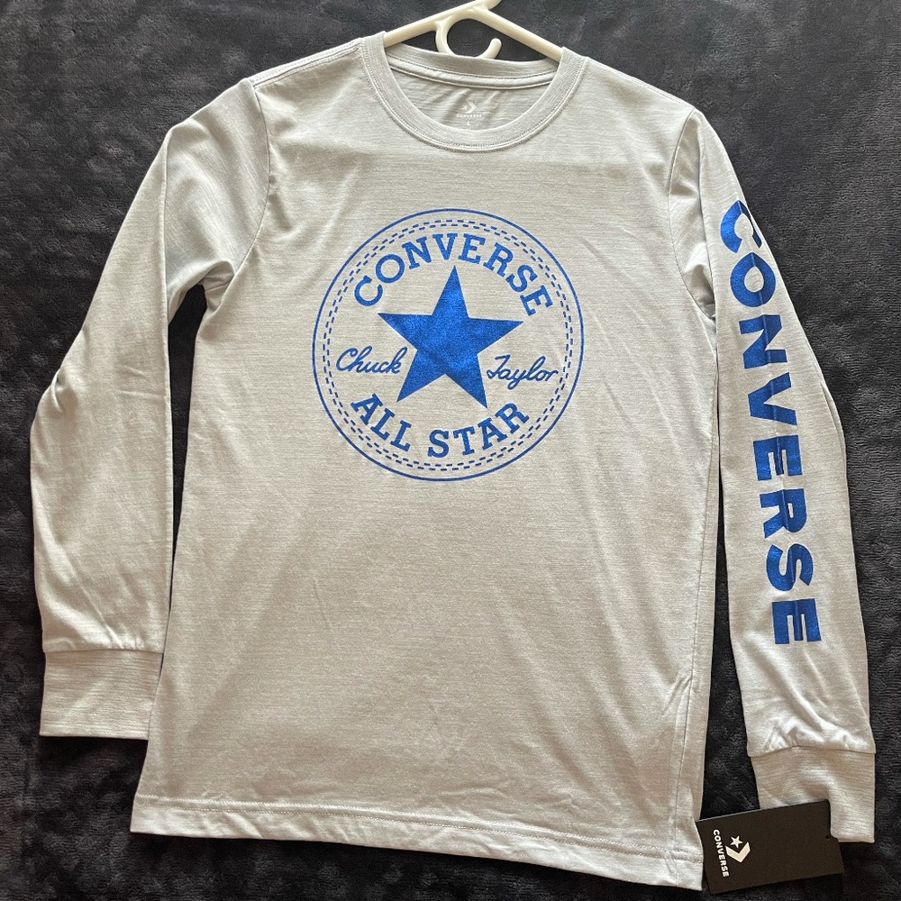 Blue Converse long sleeve, brand new